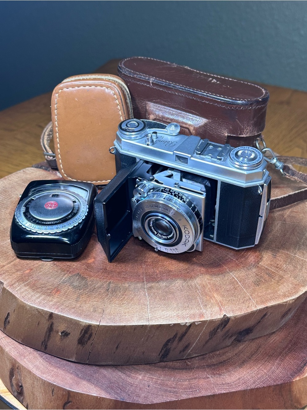 1952 Kodak Retina Ia 35mm Compact Folding Film Camera Bundle - Camera/Meter work